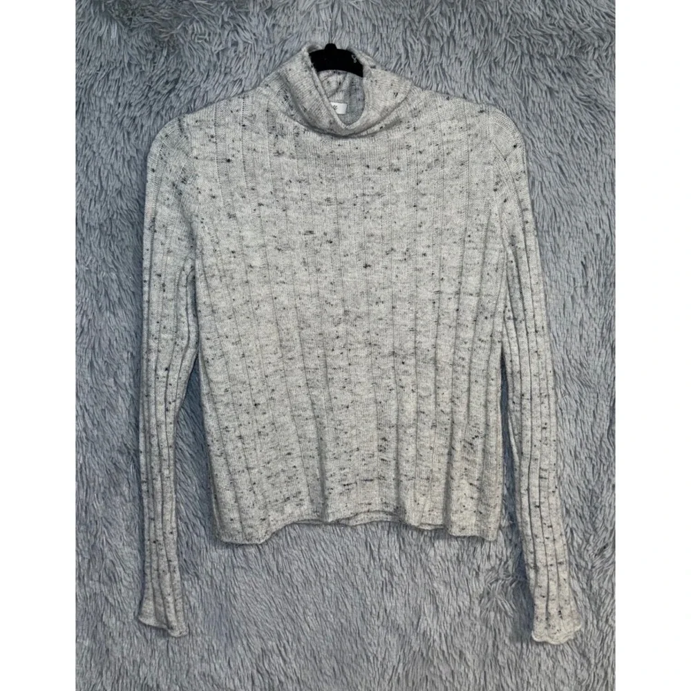 Madewell‎ Turtleneck Sweater Speckled Knit Ribbed Long Sleeve Size S